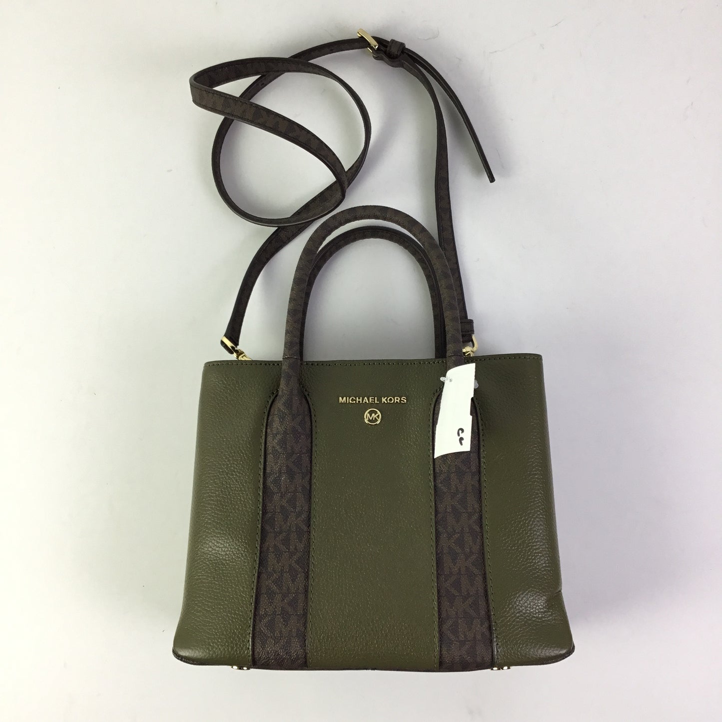 Crossbody Designer By Michael Kors In Green, Size:Medium