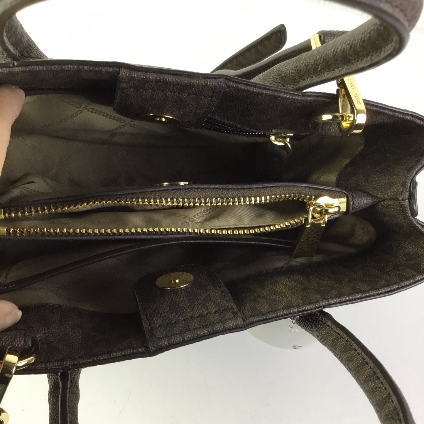 Crossbody Designer By Michael Kors In Green, Size:Medium