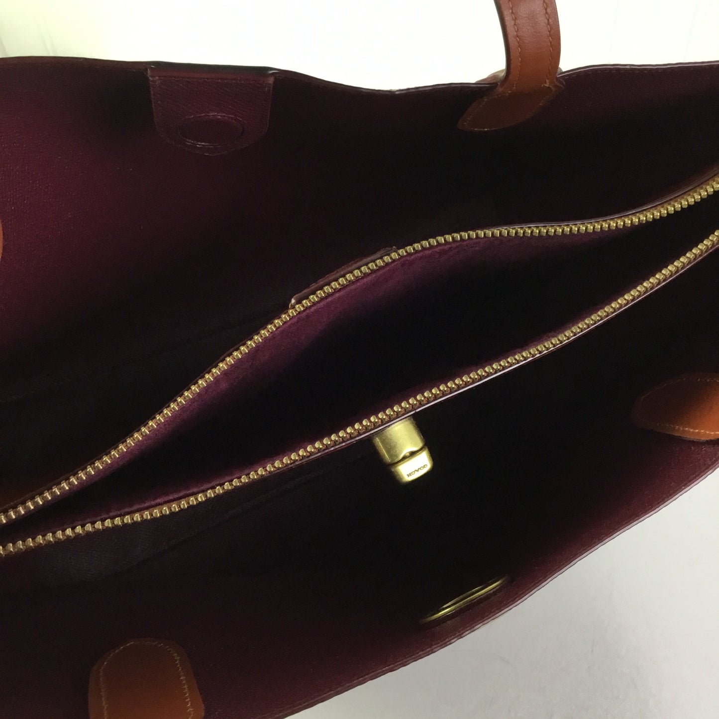 Handbag Designer By Coach In Brown, Size:Large