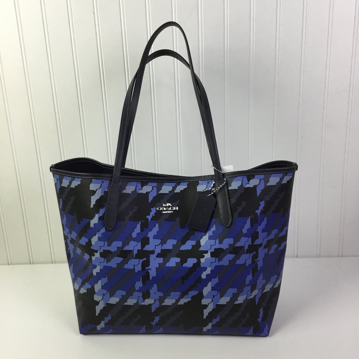 Handbag Designer By Coach In Blue, Size:Large