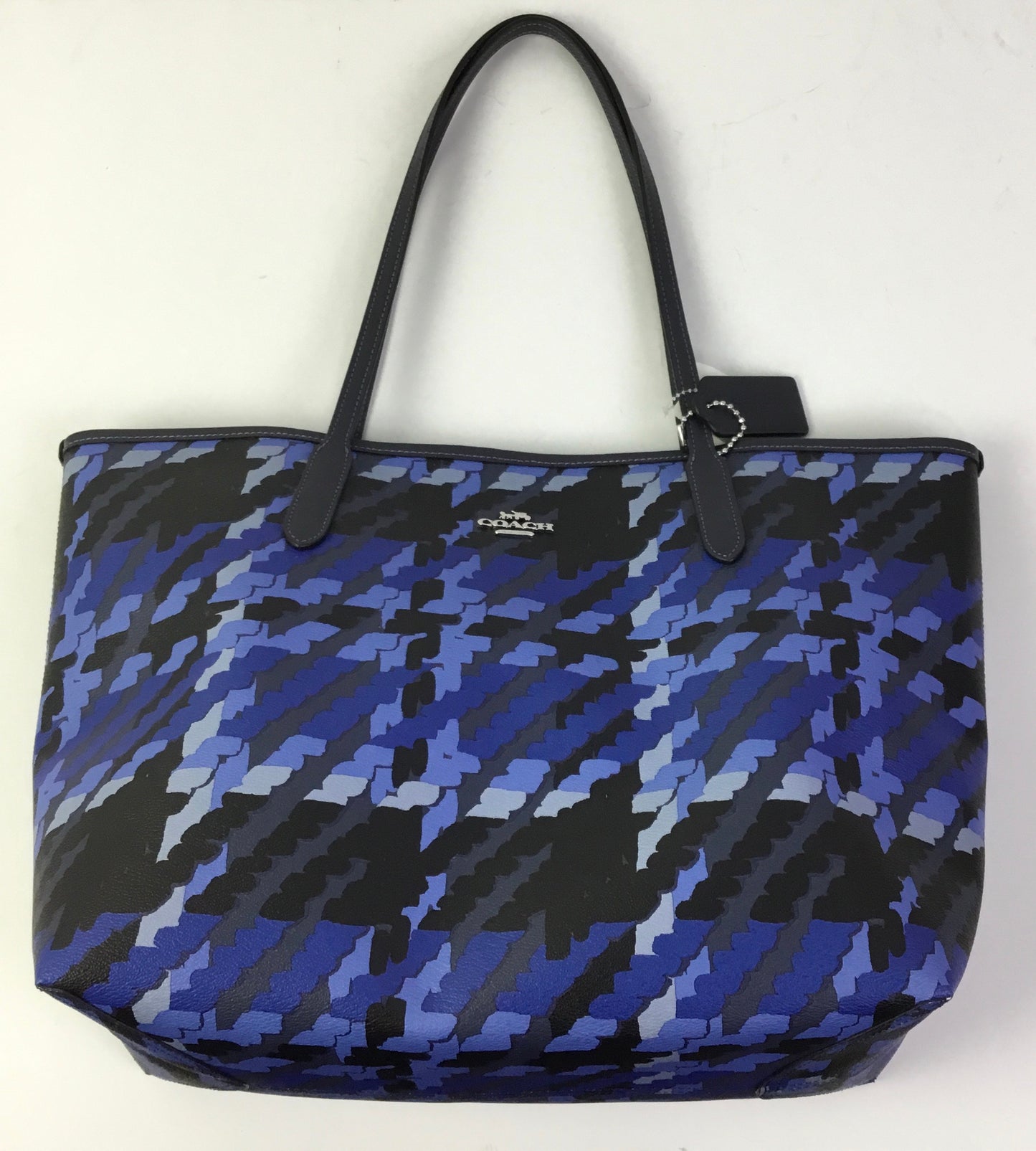 Handbag Designer By Coach In Blue, Size:Large