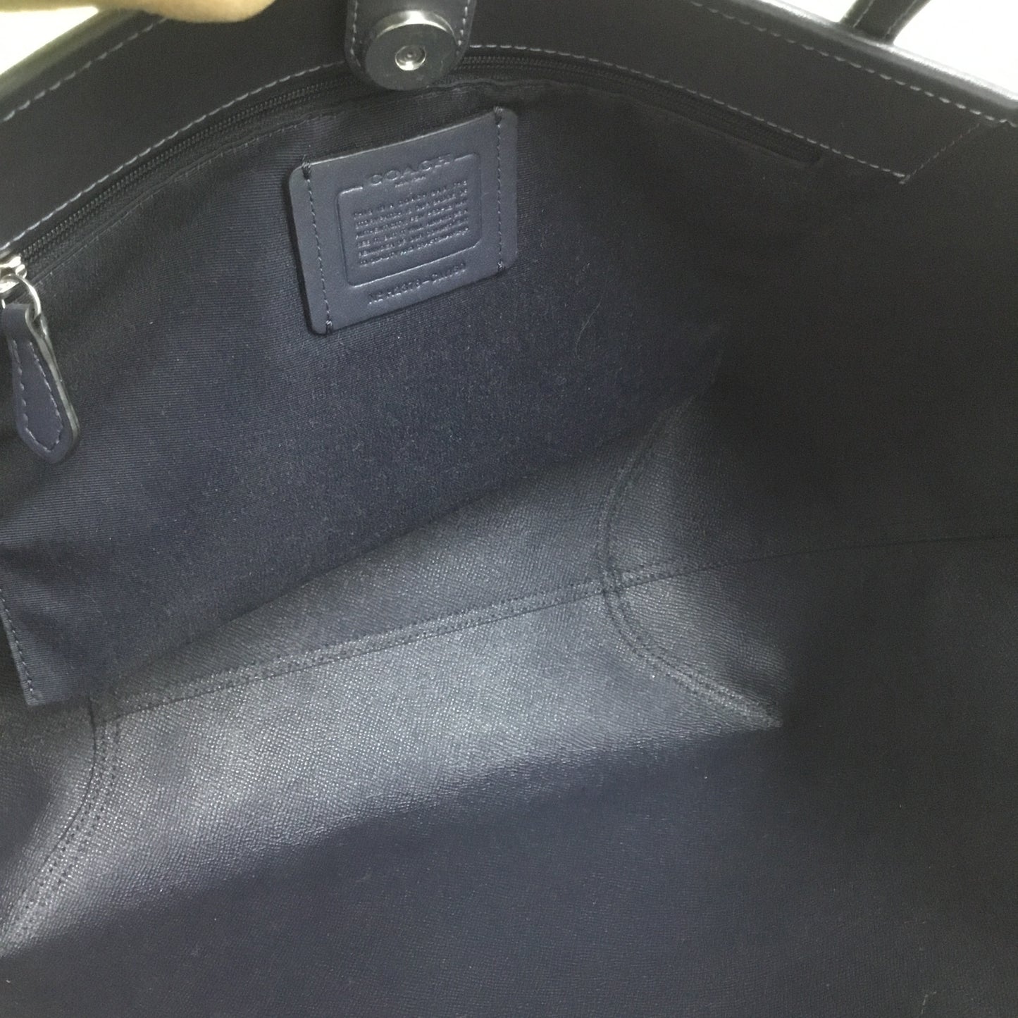 Handbag Designer By Coach In Blue, Size:Large