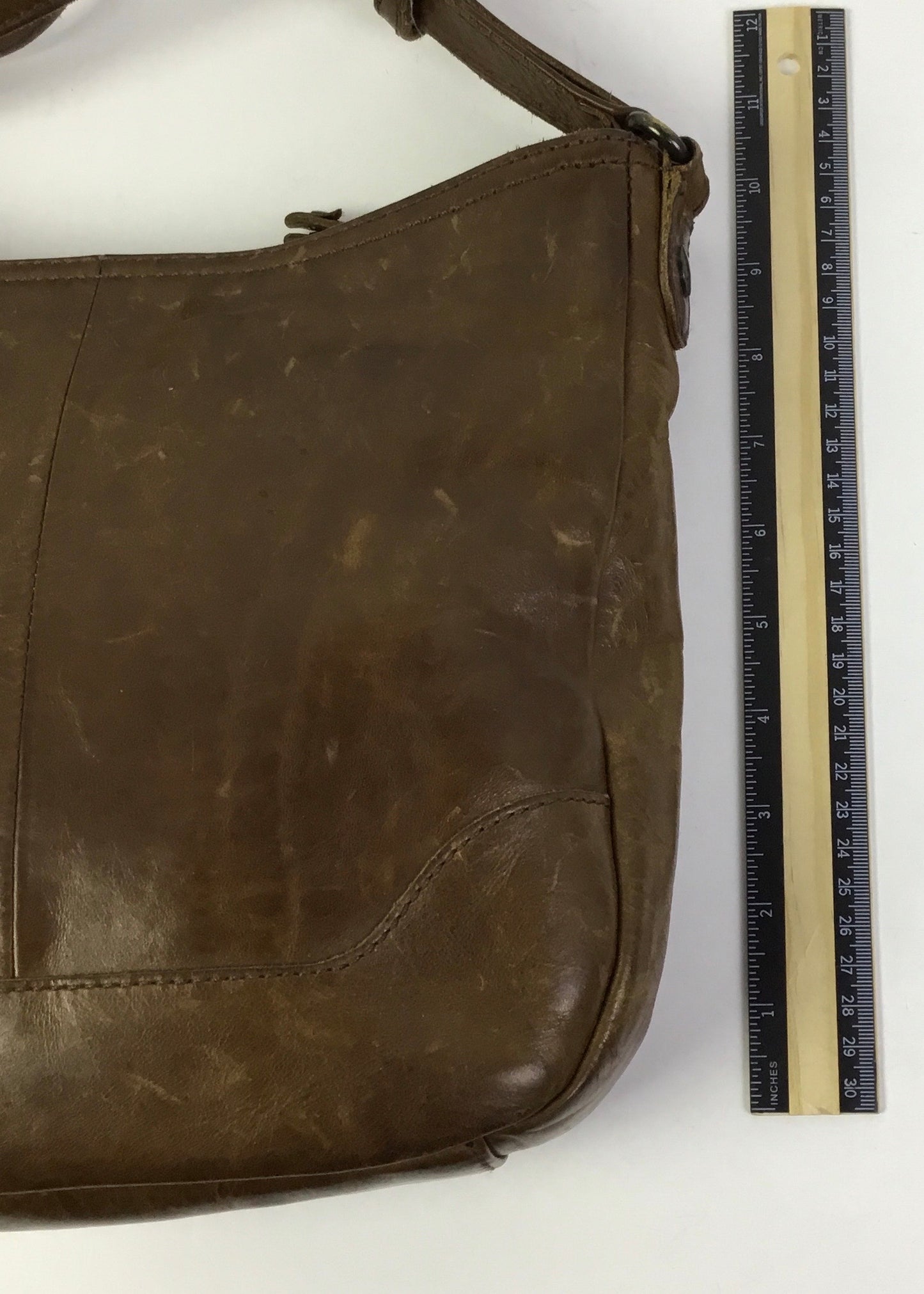 Handbag Designer By Frye In Brown, Size:Medium