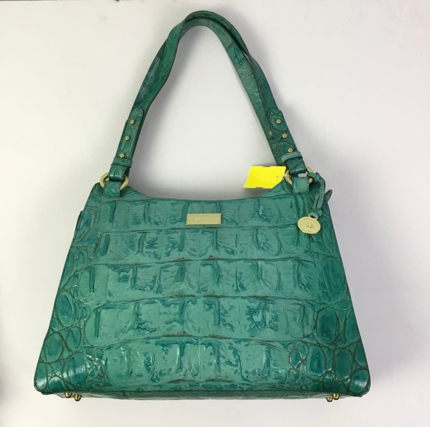 Handbag Designer By Brahmin In Green, Size:Large