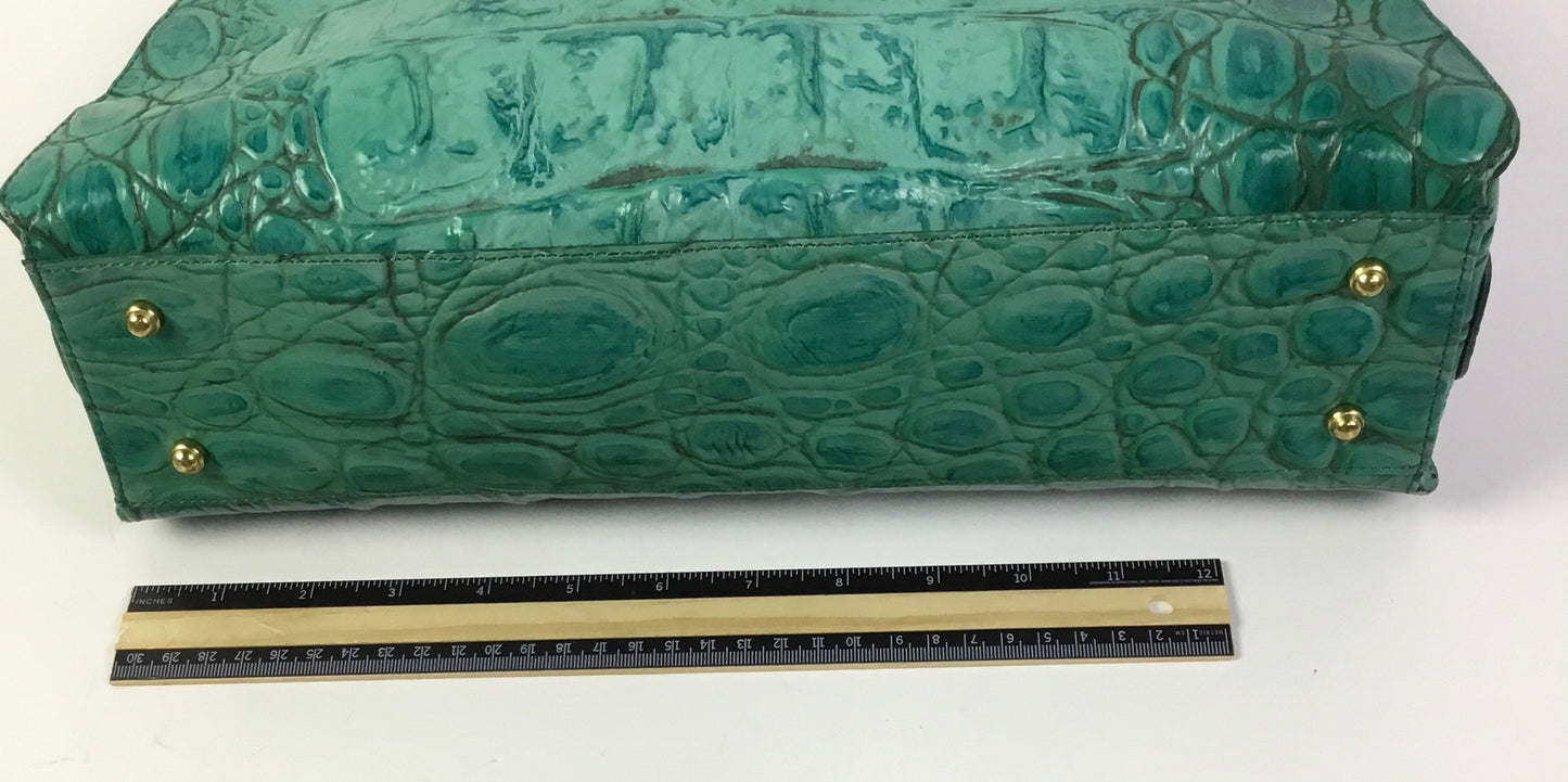 Handbag Designer By Brahmin In Green, Size:Large