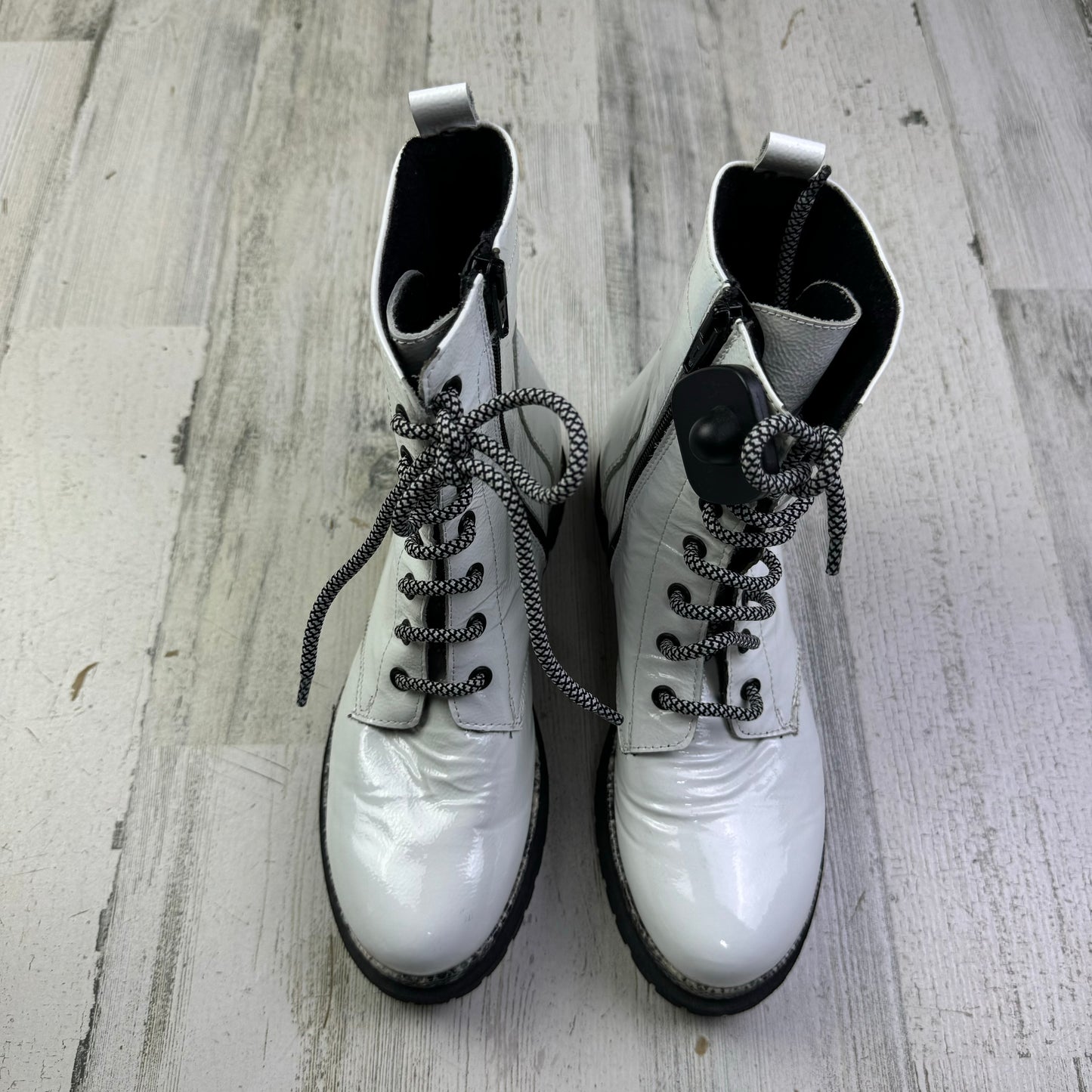 Boots Combat By Atelier In White, Size: 7