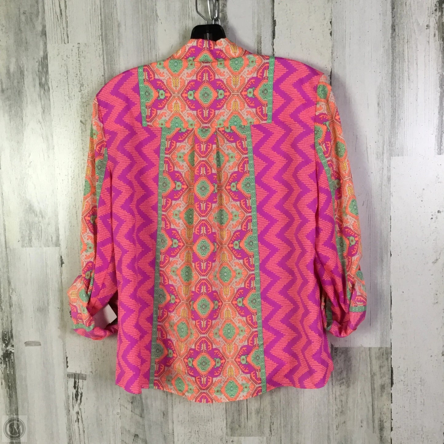 Blouse 3/4 Sleeve By Gianni Bini In Pink, Size: S