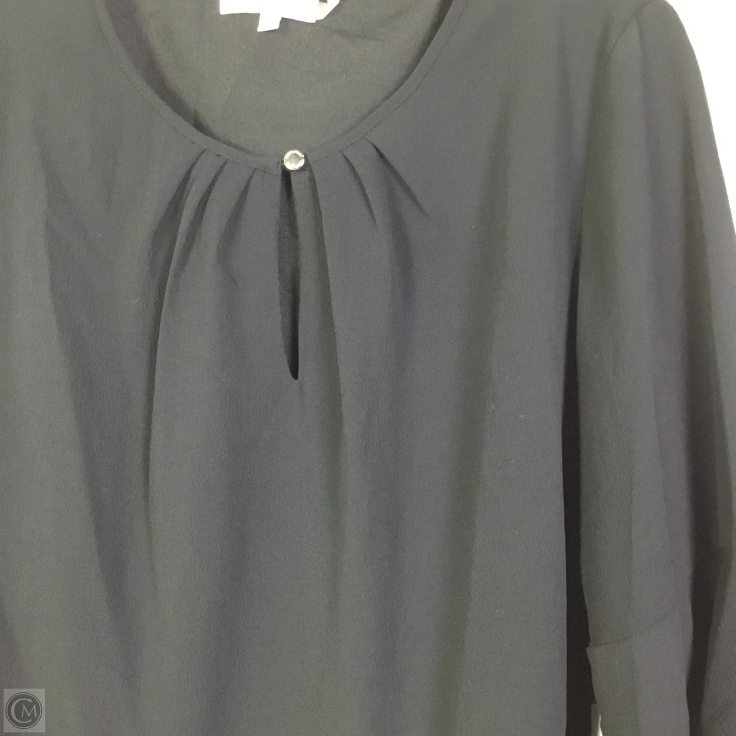 Blouse 3/4 Sleeve By Anne Klein In Black, Size: S