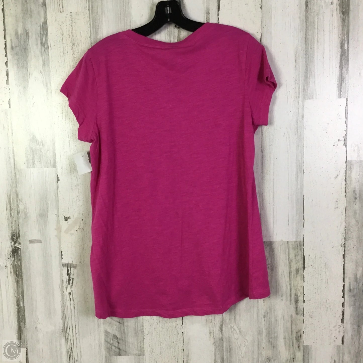 Top Short Sleeve Basic By Cabi In Pink, Size: M
