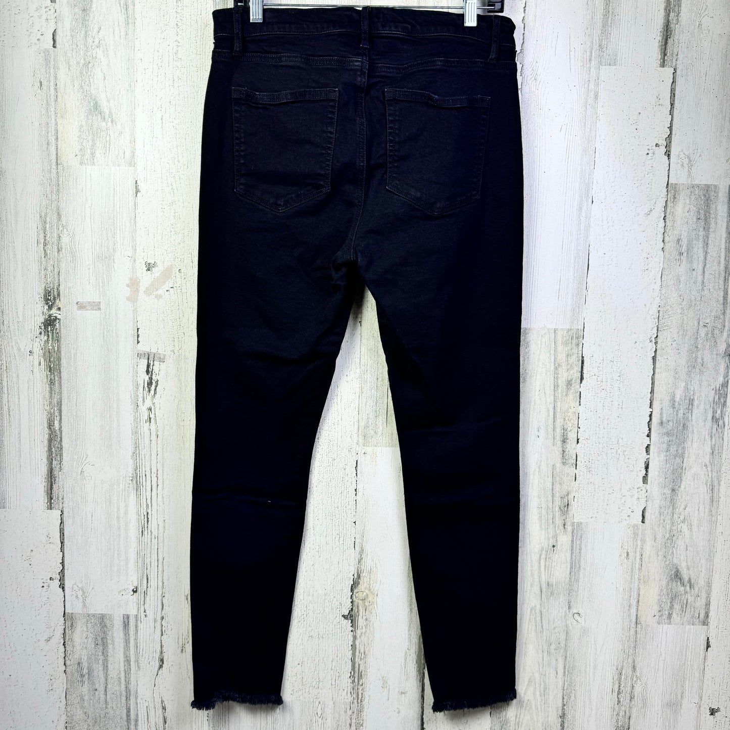 Black Denim Jeans Skinny Loft, Size 10