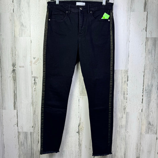 Black Denim Jeans Skinny Loft, Size 10