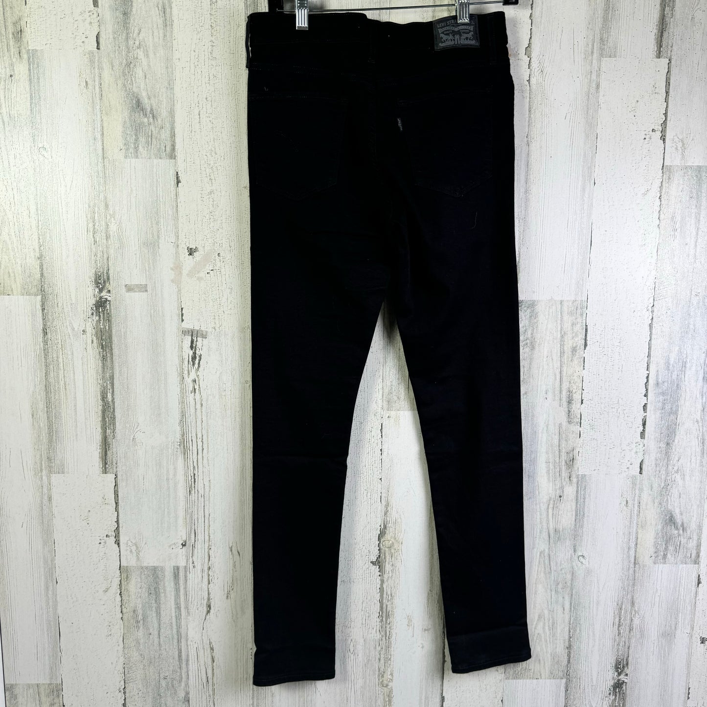 Jeans Skinny By Levis In Black Denim, Size: 8