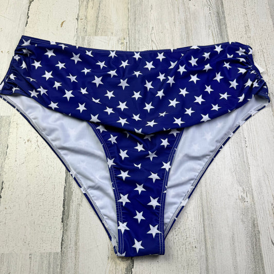 Blue & White Swimsuit Bottom Shein, Size 4x