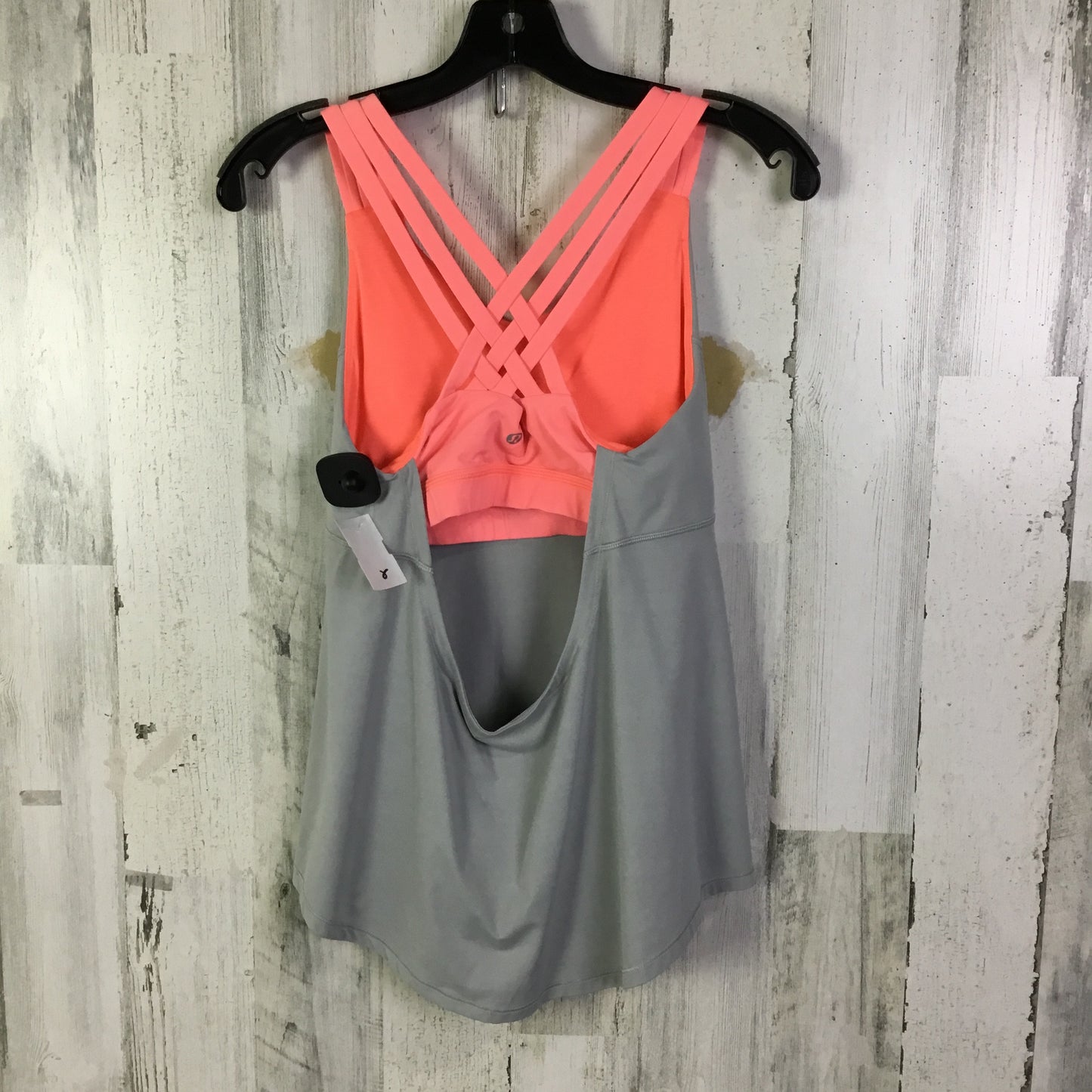 Athletic Tank Top By Lululemon In Grey & Pink, Size: 8