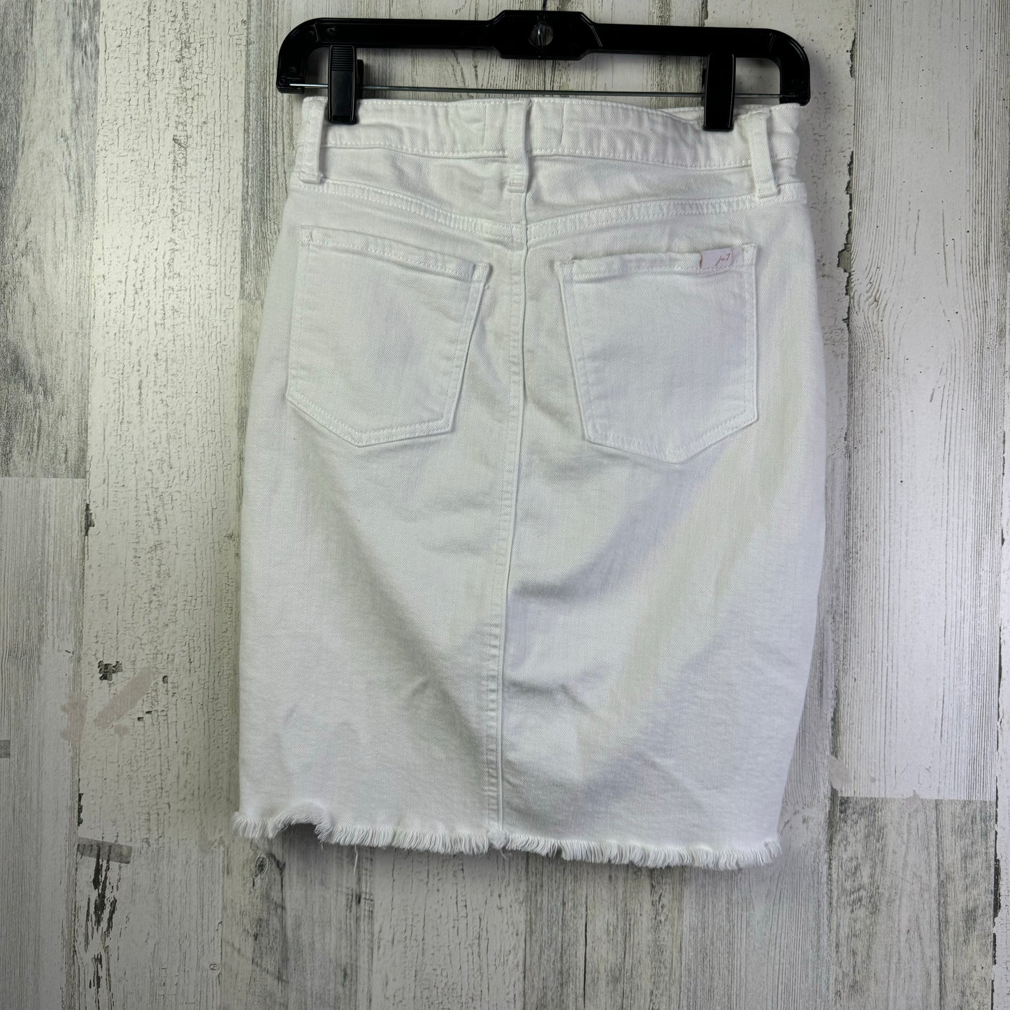 White Denim Skirt Mini & Short Clothes Mentor, Size 0