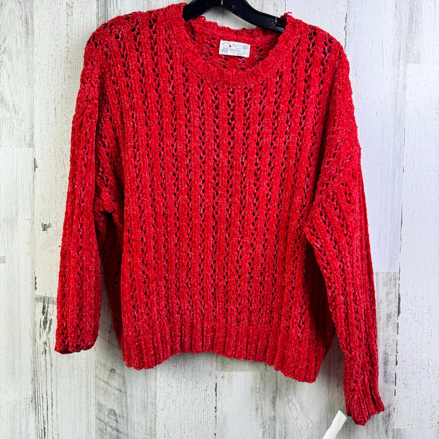 Sweater By Poof In Red, Size: S