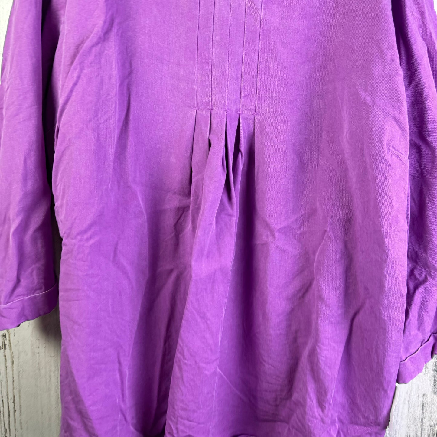 Purple Top 3/4 Sleeve Soft Surroundings, Size 2x