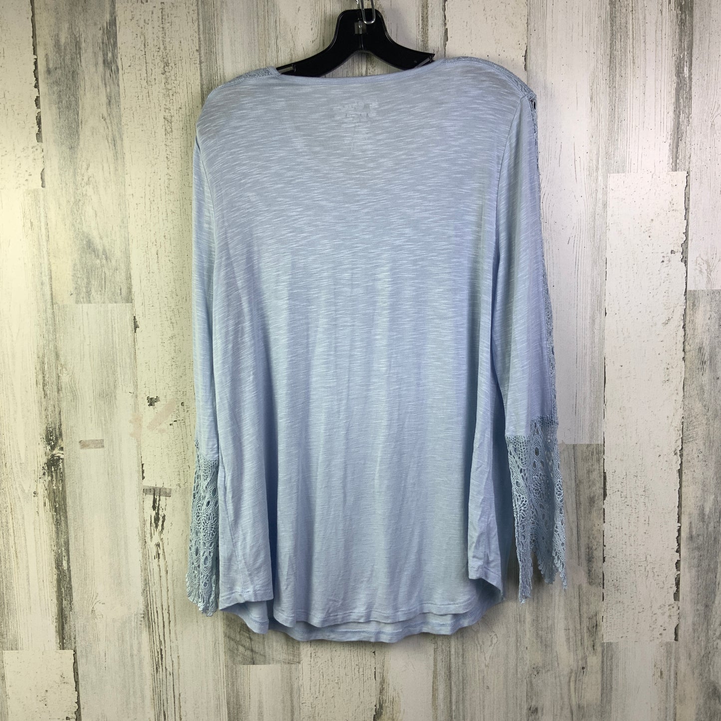 Top Long Sleeve Basic By Chicos In Blue, Size: L