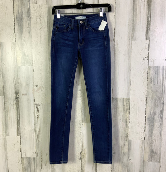 Jeans Skinny By Kancan In Blue Denim, Size: 0