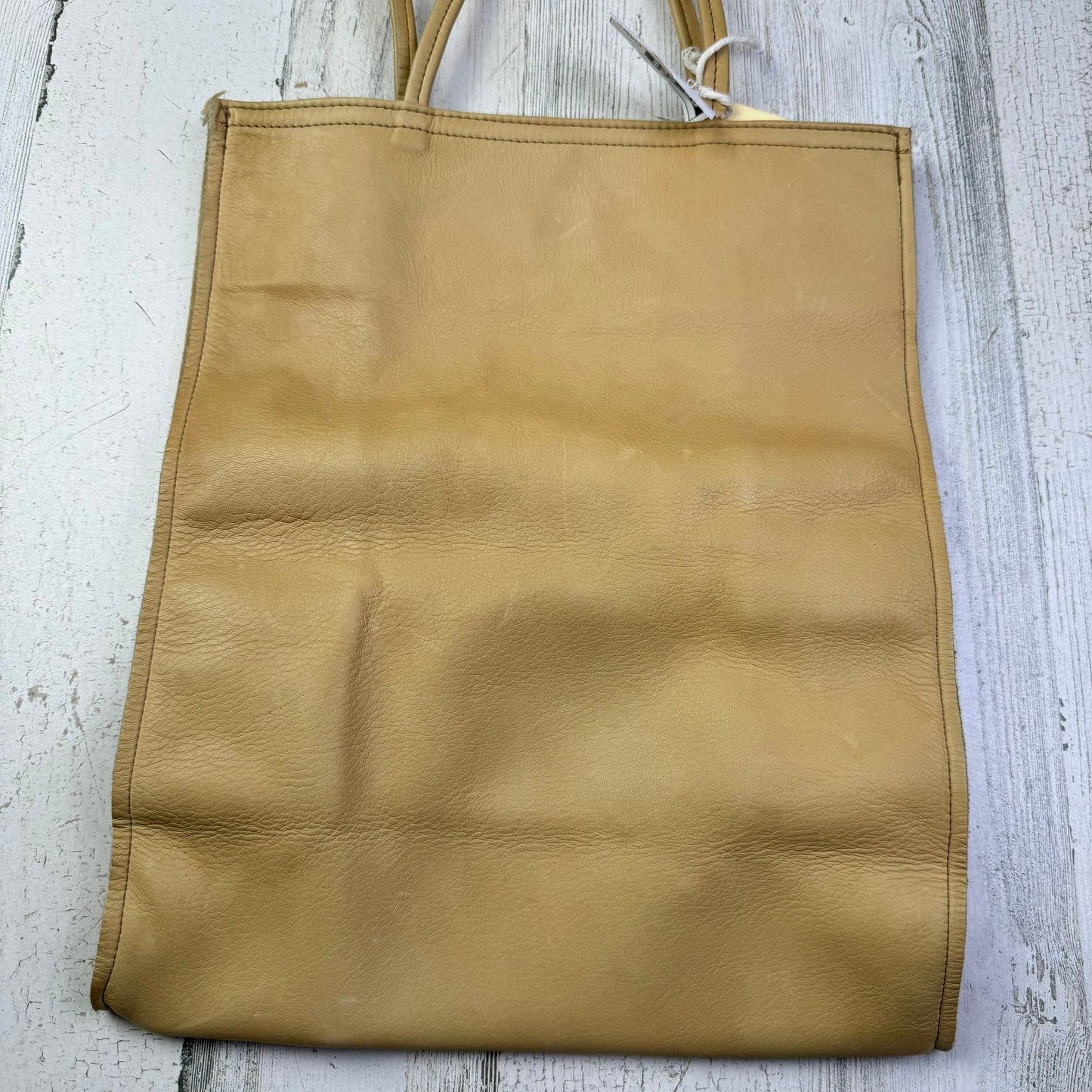 Handbag Leather By Cme, Size: Medium