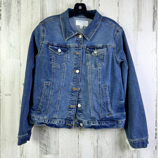 Jacket Denim By Time And Tru In Blue Denim, Size: M