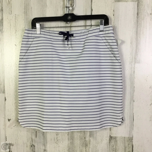 Athletic Skort By Zenergy By Chicos In Blue & White, Size: S