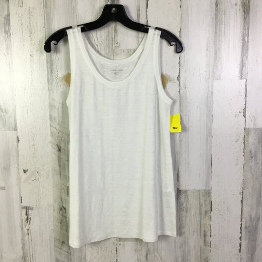 Top Sleeveless Basic By Eileen Fisher In White, Size: Xs