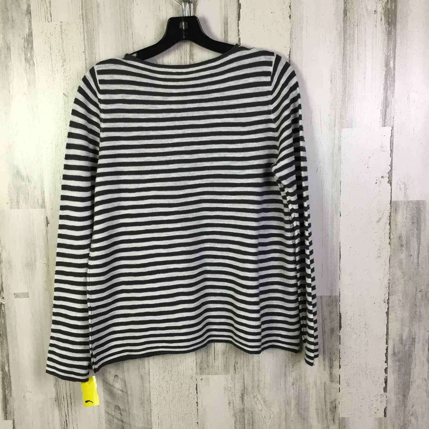 Sweater By Eileen Fisher In Grey & White, Size: S