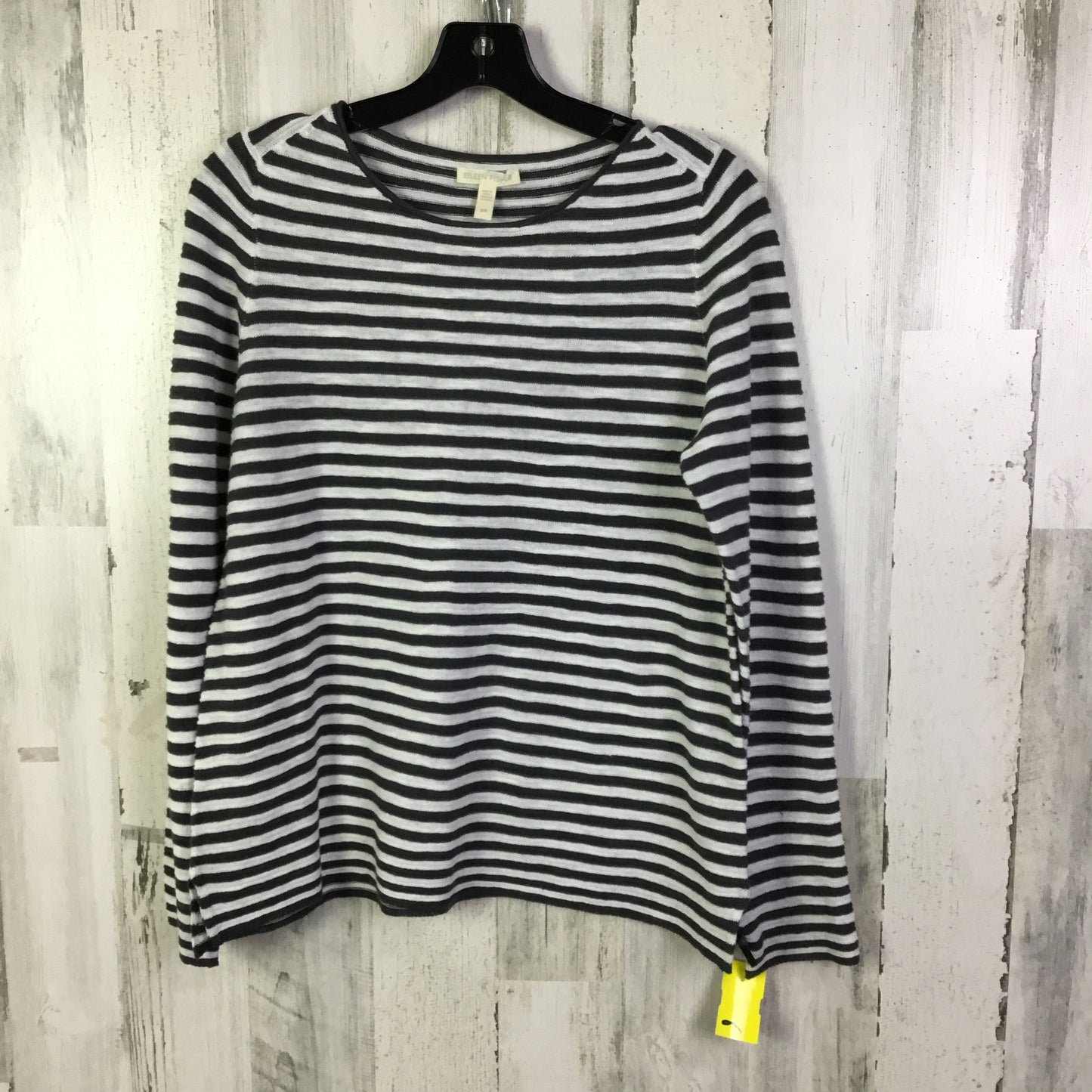 Sweater By Eileen Fisher In Grey & White, Size: S