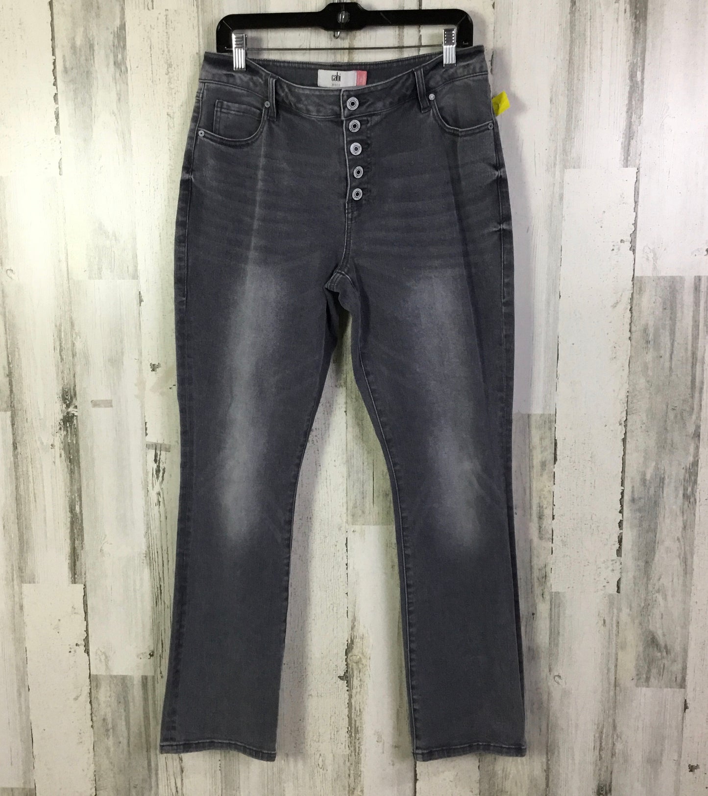 Jeans Straight By Cabi In Grey Denim, Size: 12