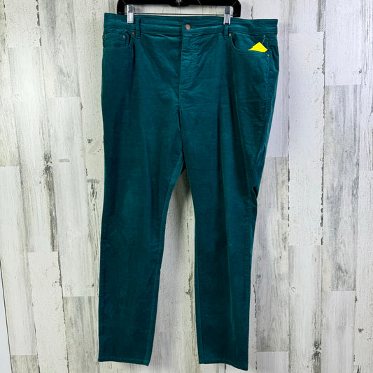 Pants Corduroy By Boden In Teal, Size: 16