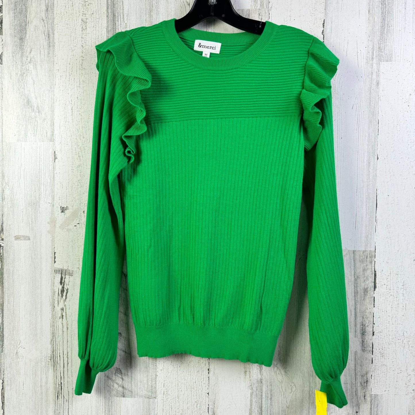 Sweater By Clothes Mentor In Green, Size: M