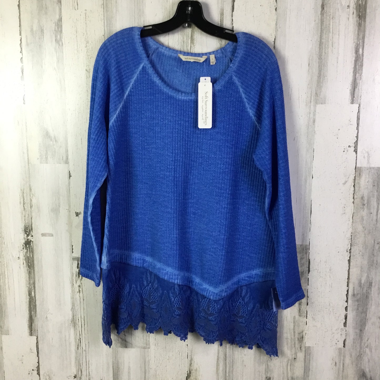 Top Long Sleeve By Soft Surroundings In Blue, Size: L