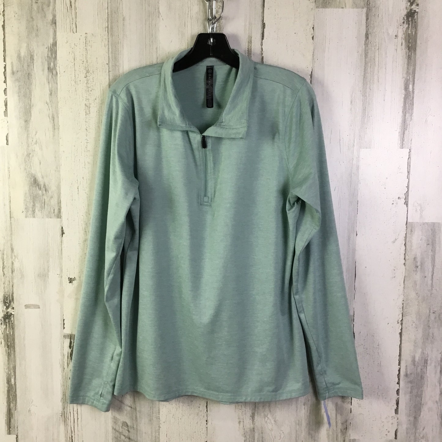 Athletic Top Long Sleeve Crewneck By Gaiam In Blue, Size: Xl