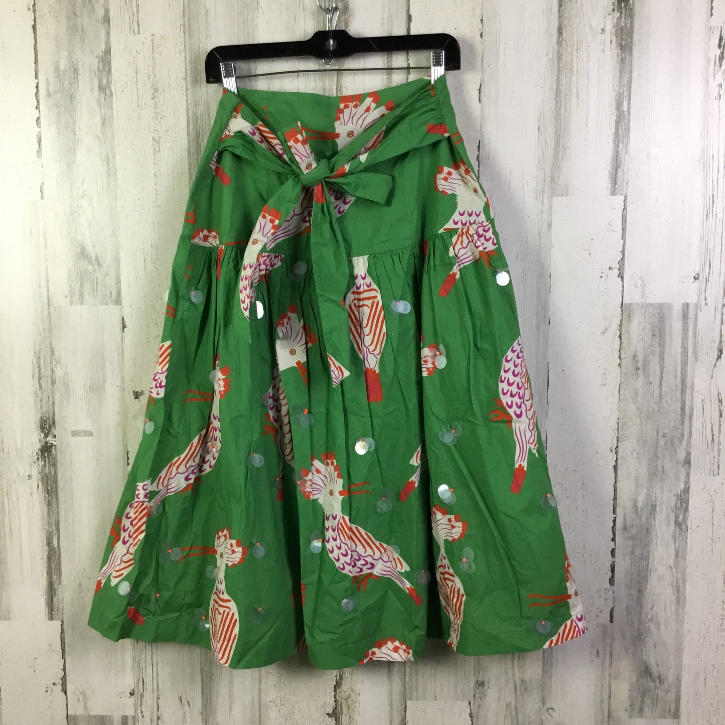 Skirt Midi By Anthropologie In Green, Size: 4