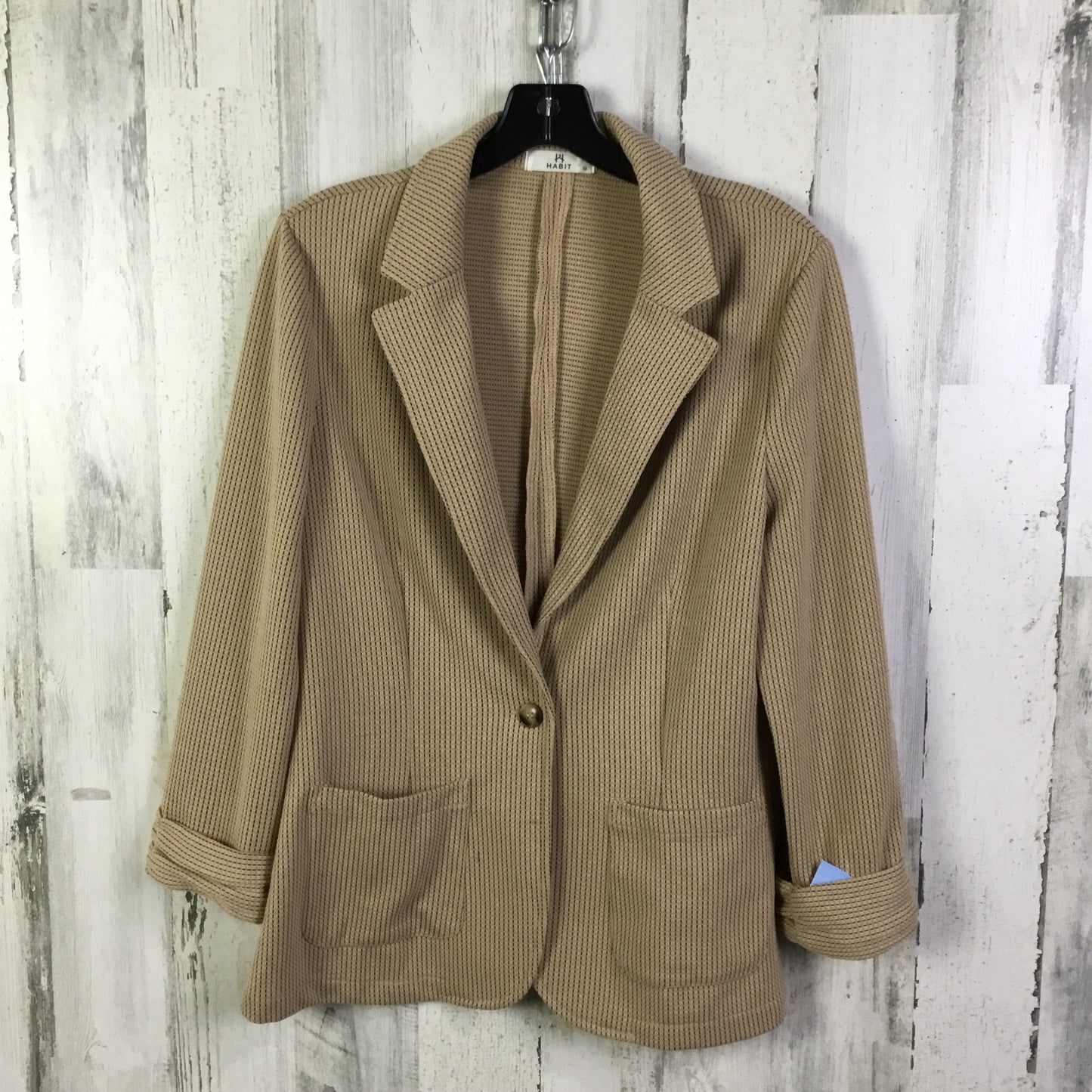 Blazer By Clothes Mentor In Tan, Size: M