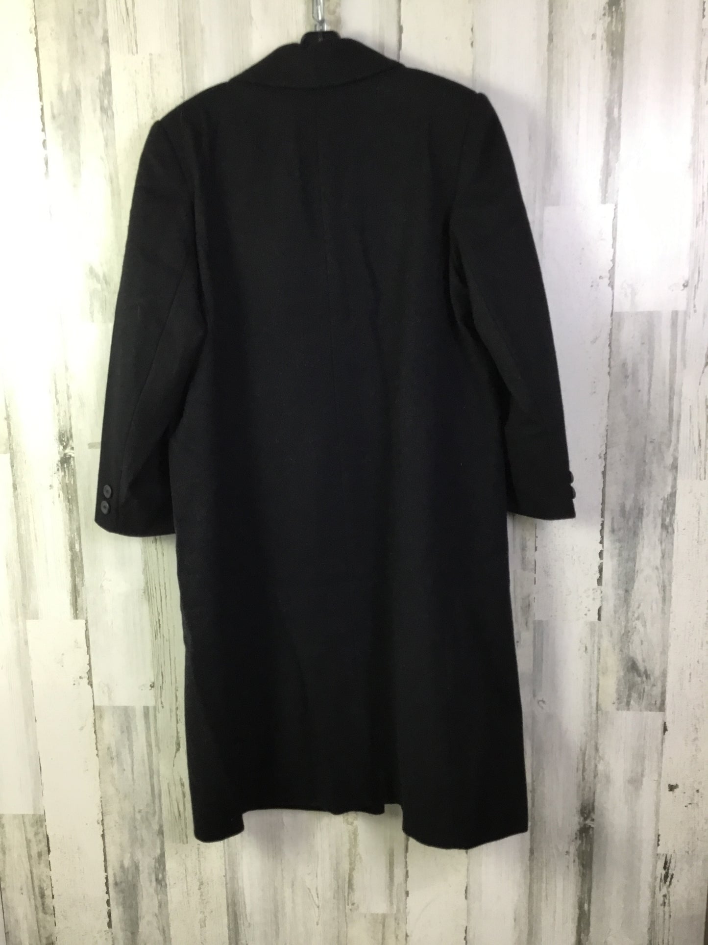 Coat Trench Coat By Adolfo Studio In Black, Size: L