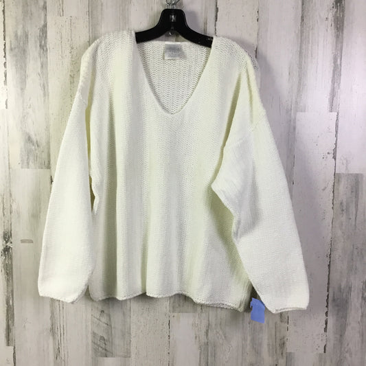 Sweater By Clothes Mentor In Cream, Size: Xl