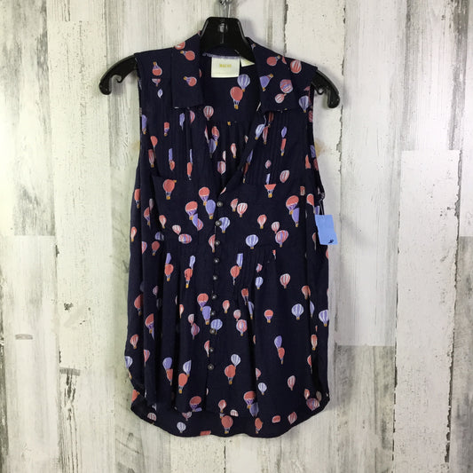 Top Sleeveless By Maeve In Navy, Size: S