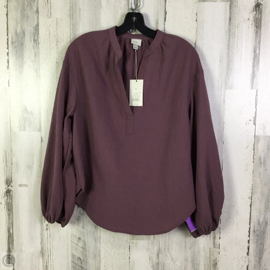 Top Long Sleeve By A New Day In Purple, Size: S