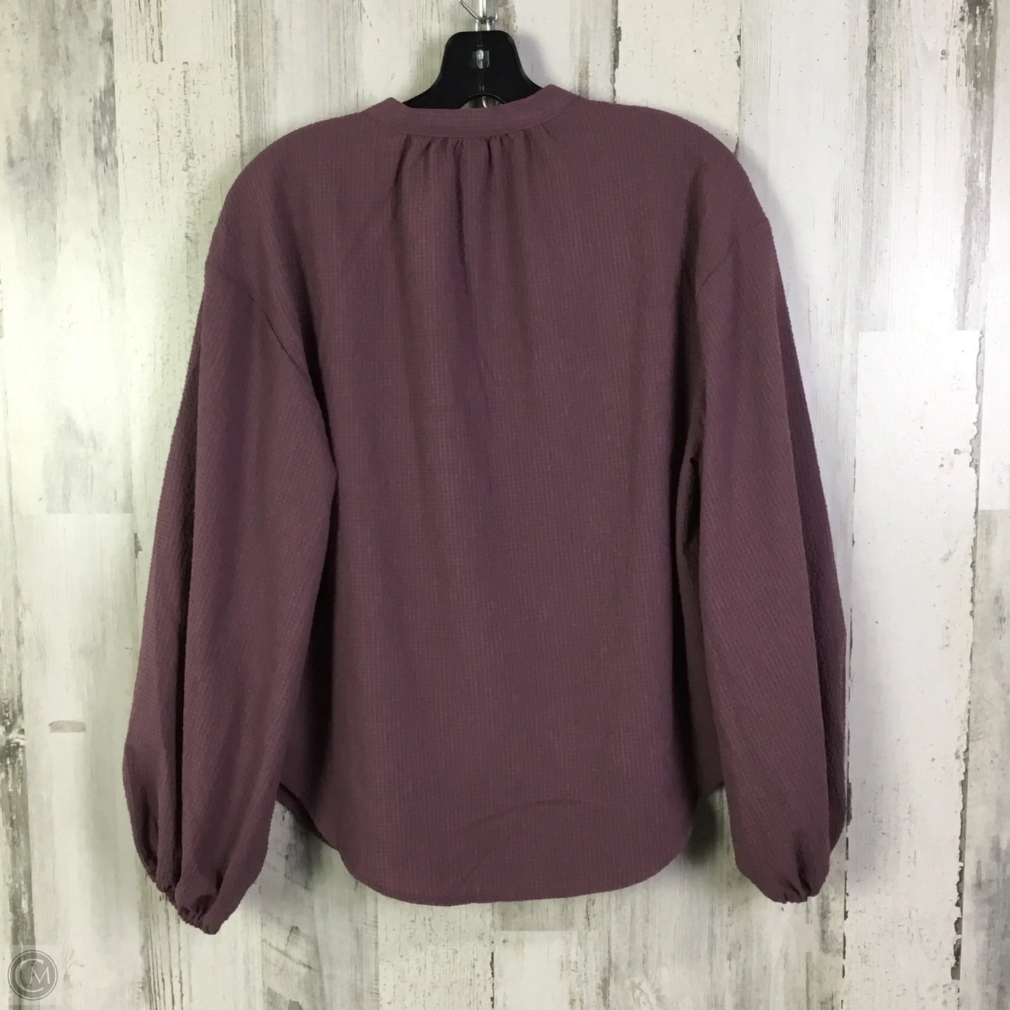 Top Long Sleeve By A New Day In Purple, Size: S