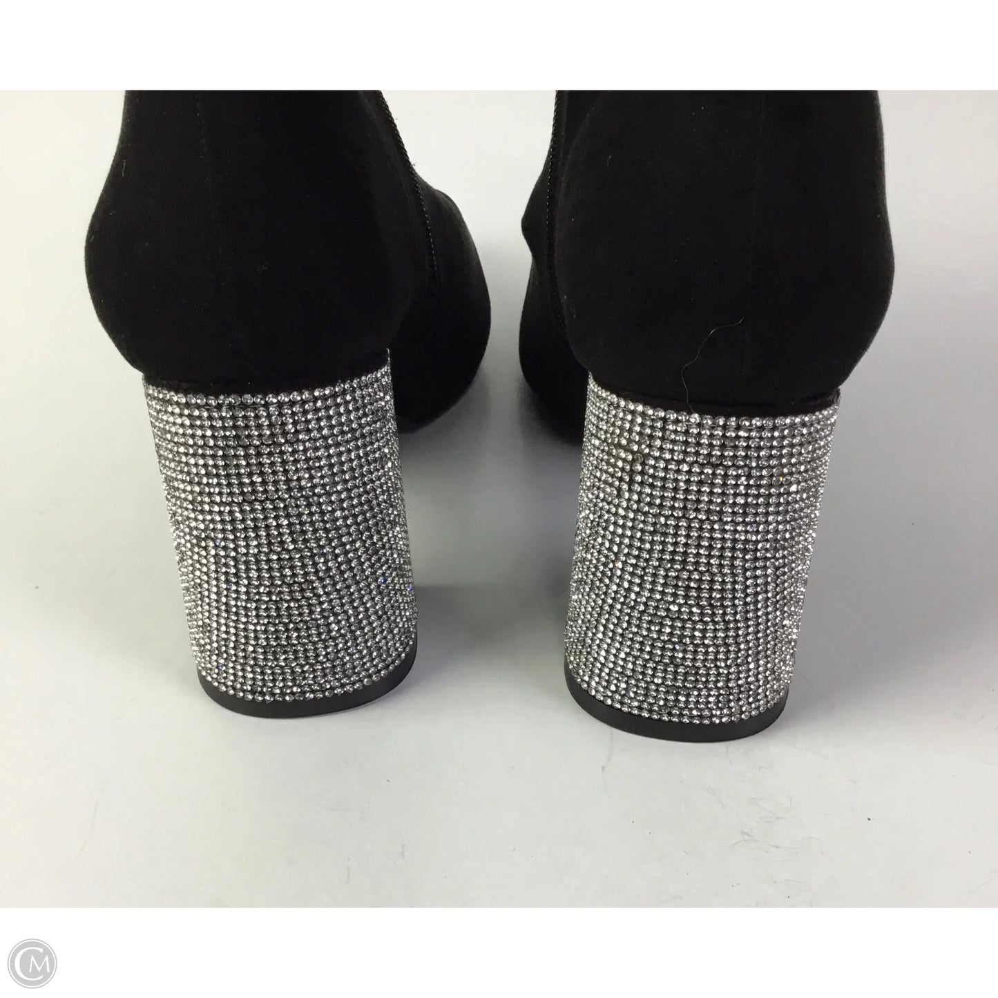 Boots Ankle Heels By Versona In Black, Size: 8.5