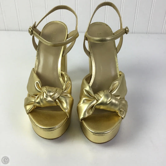 Sandals Heels Platform By Michael By Michael Kors In Gold, Size: 9