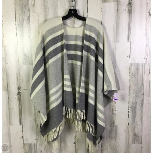 Shawl By Banana Republic In Grey & White, Size: Osfm