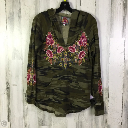 Top Long Sleeve By Johnny Was In Camouflage Print, Size: S