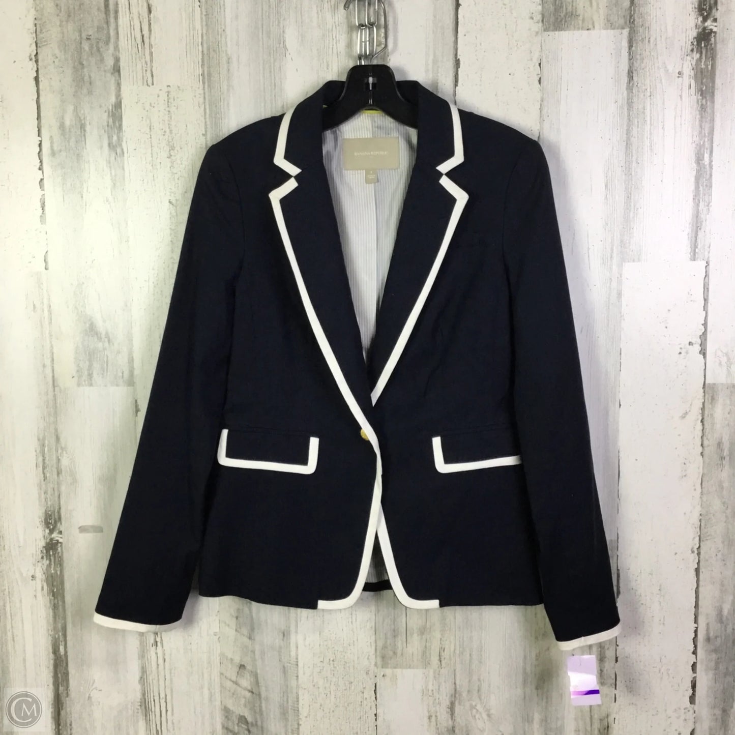 Blazer By Banana Republic In Navy, Size: Xs
