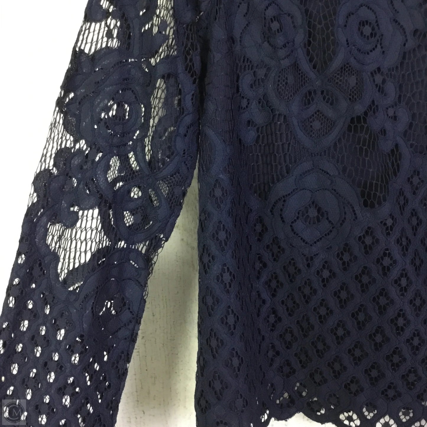 Blouse Long Sleeve By English Factory In Blue, Size: S