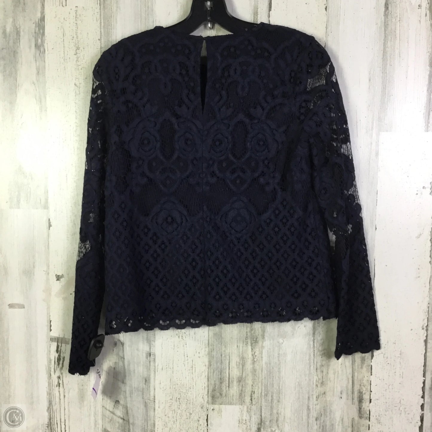 Blouse Long Sleeve By English Factory In Blue, Size: S