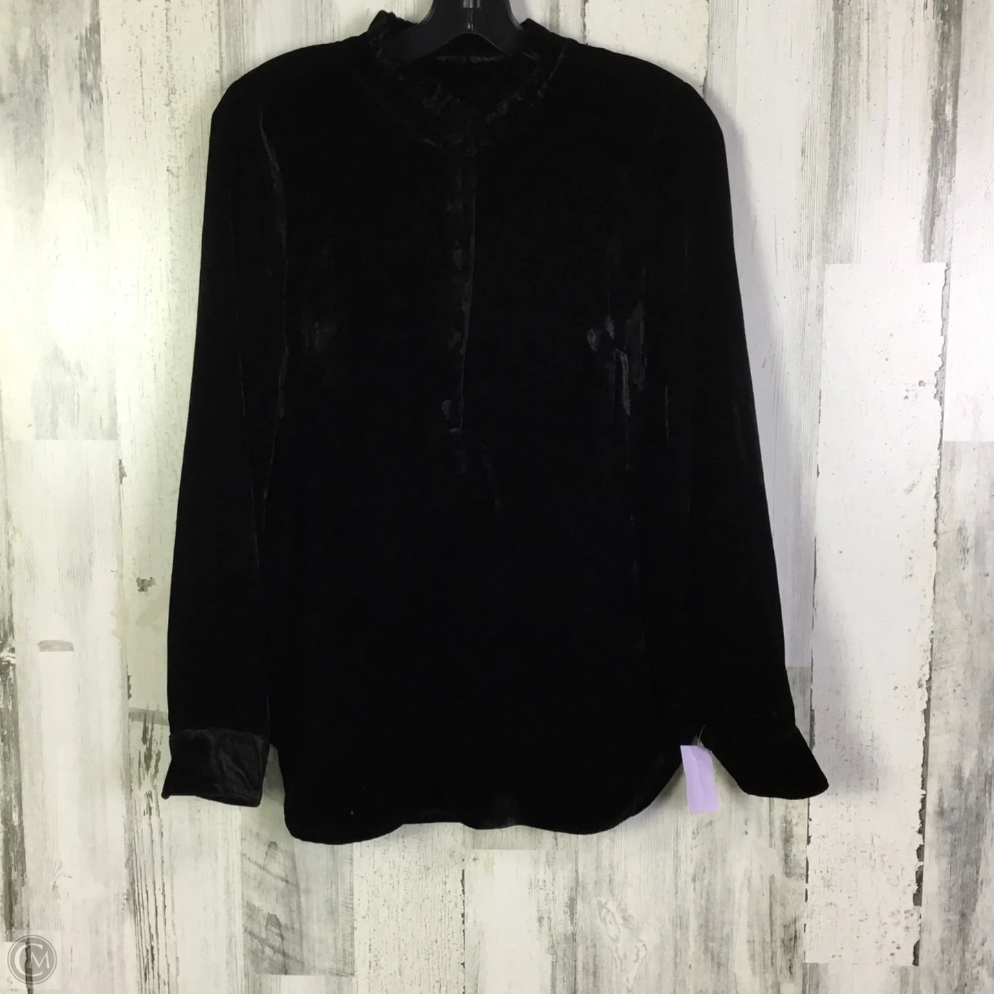 Blouse Long Sleeve By Talbots In Black, Size: S