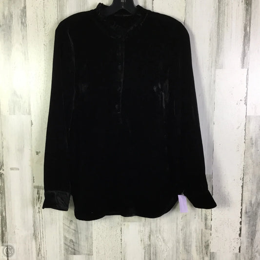Blouse Long Sleeve By Talbots In Black, Size: S